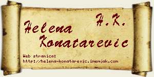 Helena Konatarević vizit kartica